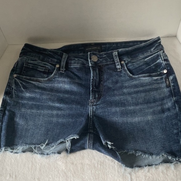 Silver Jeans Pants - Silver Jeans Dark Blue Jean cut off  Shorts